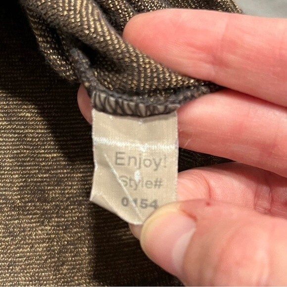 Michael Stars Metallic Bronze Wrap V Front Top One Size Fits Most - Picture 5 of 6